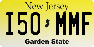 NJ license plate I50MMF