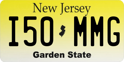 NJ license plate I50MMG