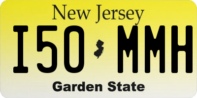NJ license plate I50MMH