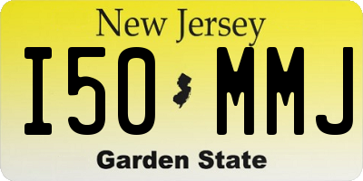 NJ license plate I50MMJ
