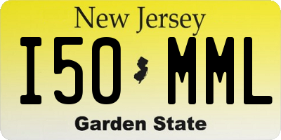 NJ license plate I50MML