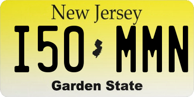 NJ license plate I50MMN