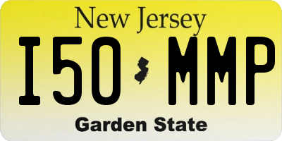 NJ license plate I50MMP