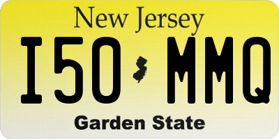 NJ license plate I50MMQ