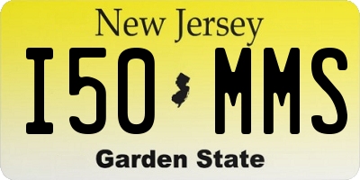 NJ license plate I50MMS