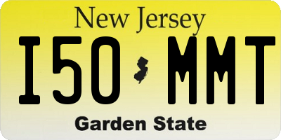 NJ license plate I50MMT