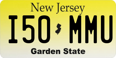NJ license plate I50MMU
