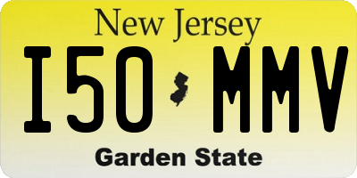 NJ license plate I50MMV