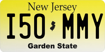 NJ license plate I50MMY