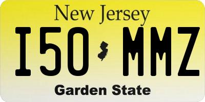 NJ license plate I50MMZ