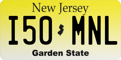 NJ license plate I50MNL