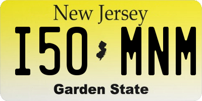 NJ license plate I50MNM