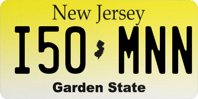 NJ license plate I50MNN