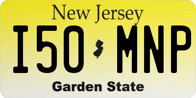 NJ license plate I50MNP