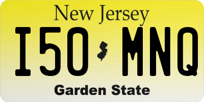NJ license plate I50MNQ