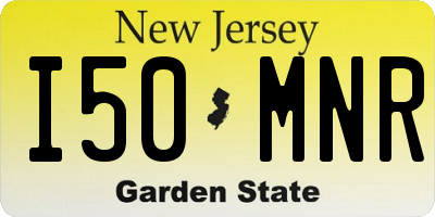 NJ license plate I50MNR