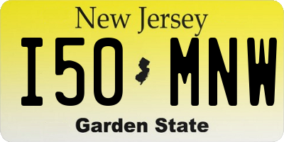 NJ license plate I50MNW