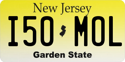 NJ license plate I50MOL
