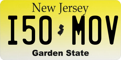 NJ license plate I50MOV
