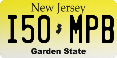 NJ license plate I50MPB