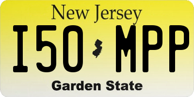 NJ license plate I50MPP