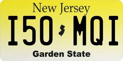 NJ license plate I50MQI