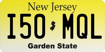 NJ license plate I50MQL