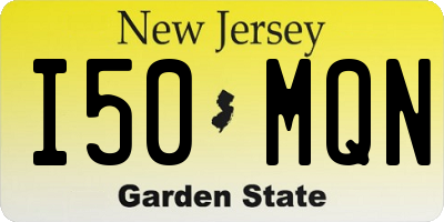 NJ license plate I50MQN