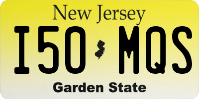 NJ license plate I50MQS