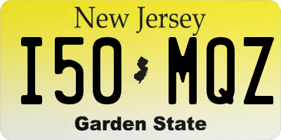 NJ license plate I50MQZ