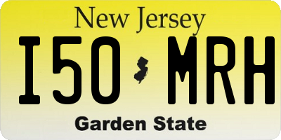 NJ license plate I50MRH