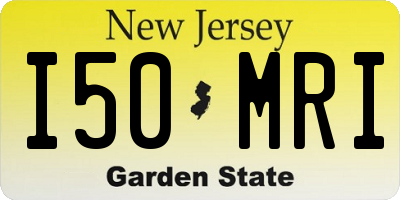 NJ license plate I50MRI