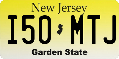 NJ license plate I50MTJ