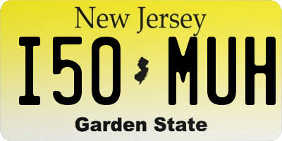 NJ license plate I50MUH