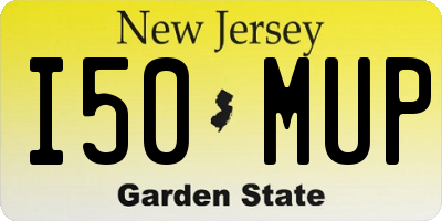 NJ license plate I50MUP