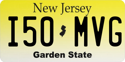 NJ license plate I50MVG