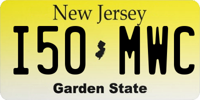 NJ license plate I50MWC