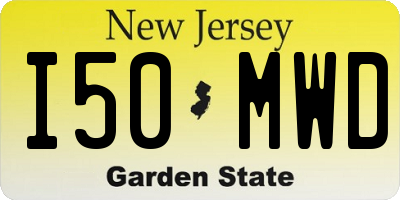 NJ license plate I50MWD