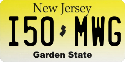 NJ license plate I50MWG