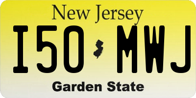 NJ license plate I50MWJ