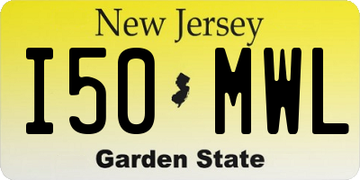 NJ license plate I50MWL