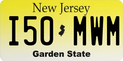 NJ license plate I50MWM