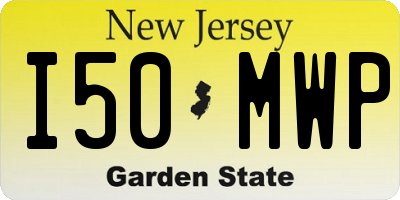 NJ license plate I50MWP