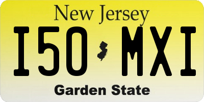 NJ license plate I50MXI