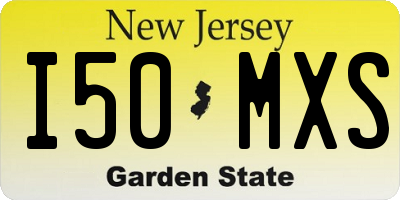 NJ license plate I50MXS