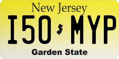 NJ license plate I50MYP