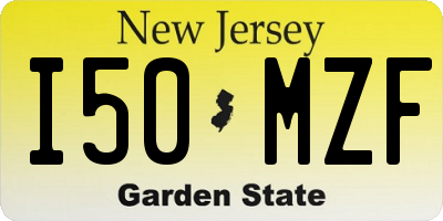 NJ license plate I50MZF