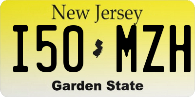NJ license plate I50MZH