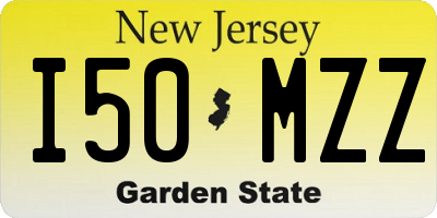NJ license plate I50MZZ
