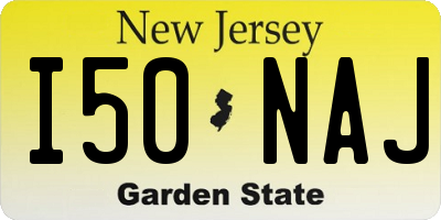 NJ license plate I50NAJ